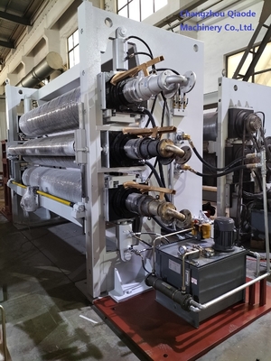 φ450×2950 automatische Niet-geweven Stof het In reliëf maken Machine