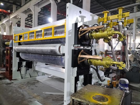 Stof die 6000mm Kalender Rolling Machine in reliëf maken